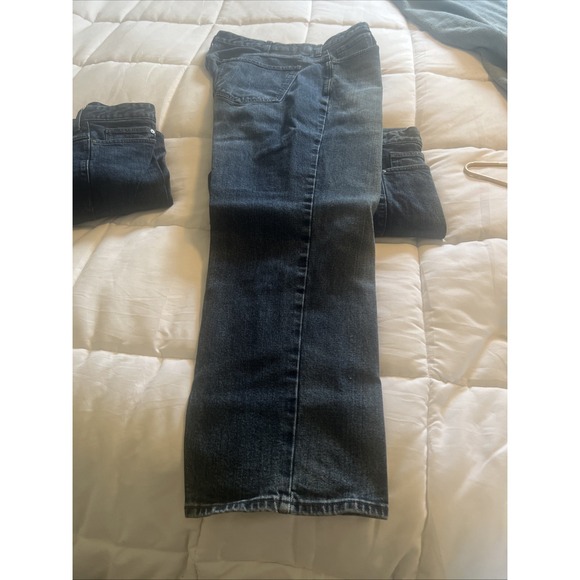 Calvin Klein Mens Straight Leg Jeans Denim Blue Dark Wash Size‎ 40X30 Casual - Picture 1 of 5
